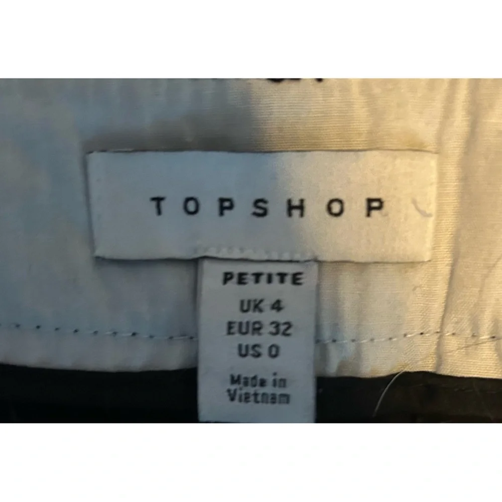 Topshop Petite Black Trousers | Size 0